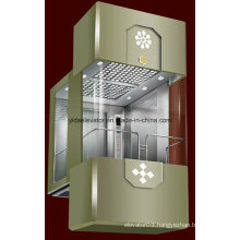 Classic Outdoor Panoramic Elevator with 3 Sides Glass